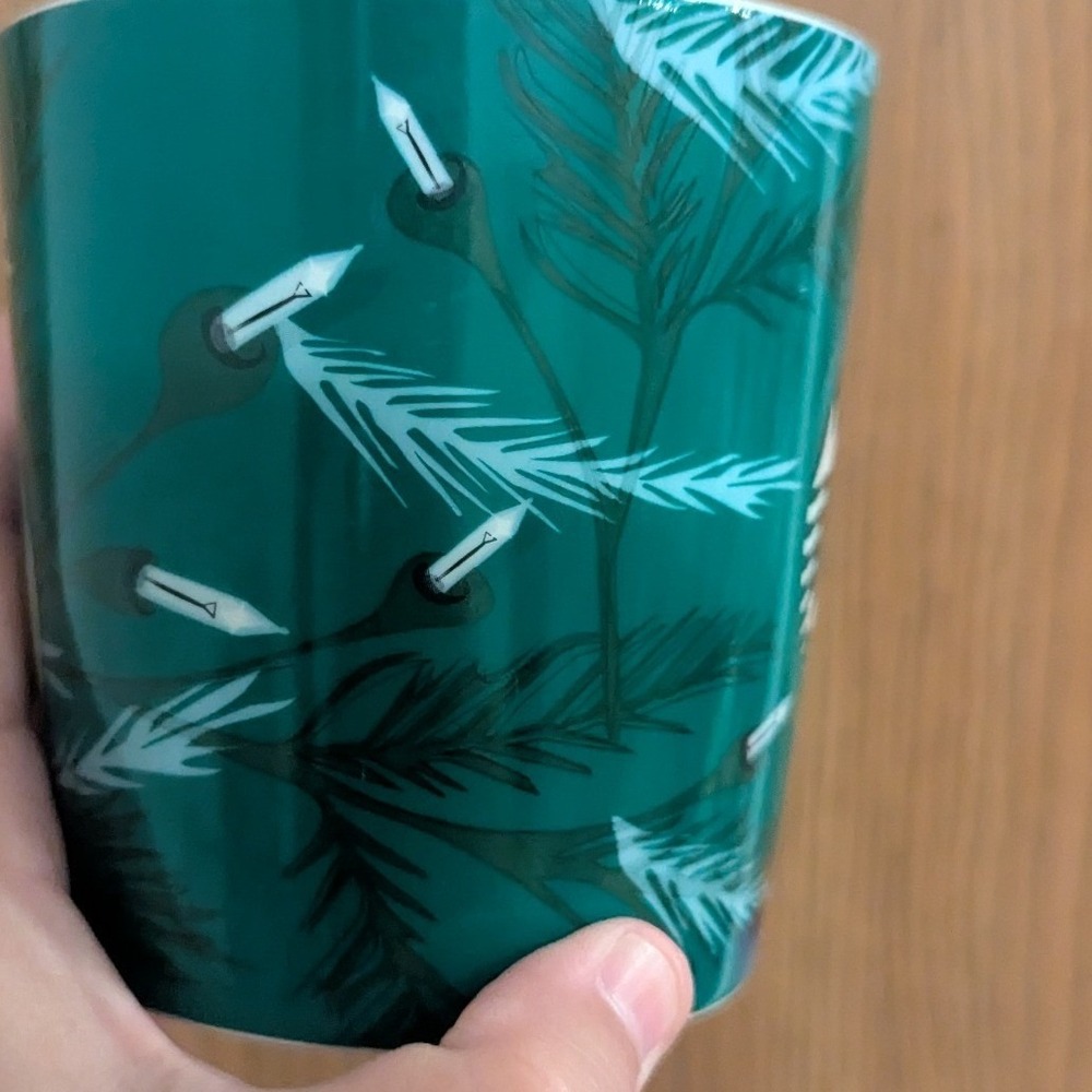 Starbucks 2020 Holiday Coffee Mug Green Pine Ornament 18oz Ceramic Collectible - Picture 5 of 10